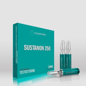 Sustanon 250 box and ampoules